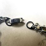 Silver tone dolphin pink abalone bracelet Photo 5