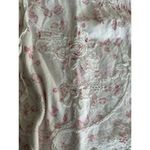 Studio M Skirt Womens Large White Pink Crochet Flared Tiered Ruffle Boho Western Photo 1