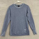 Reebok Sweater Women XS Blue Activewear Long Sleeve Crewneck Photo 0