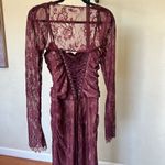 House Of CB  'Gaia' Claret Lace Midi Dress NWOT size L Photo 7