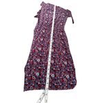 Tommy Hilfiger Romper Shorts L Red Black Blue White Floral Drawstring Waist Photo 5