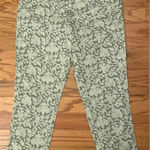 Ralph Lauren - Beige Floral Cotton Jeans Size 12 Photo 0