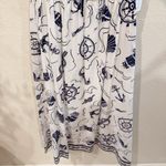 Moon River  Short Sleeve Printed Midi Dress Ivory Multi Size Small NWT Photo 3