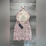 NWT Ava Presley Halter Mini Sequined Dress Pink Size 6 Photo 6