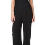 R & M Richards Dressy Cowl neck sleeveless wide legged jumpsuit in black size 6 Photo 3