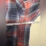 Free People  Plaid Button Down Shirt - Red and Blue Photo 5