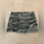 EXPRESS  Mid Rise Raw Cut Camo Mini Skirt Photo 2
