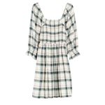 Madewell NWT Cotton Flannel Lucie Smocked Mini Dress in Lebaum Plaid Size XS Photo 3