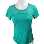 Reebok  Women's Green Short Sleeve Cutout Activewear Fitness Tee T-Shirt Top XS Photo 0