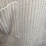 Alya Cream Elbow Patch Long Sleeve Cowl Neck Sweater Women's Size Medium M Photo 5