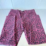 Sanctuary Burgundy and Black Animal Print Pants Photo 2
