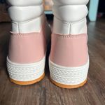 Women’s High Top Pink and White Sneakers Photo 4