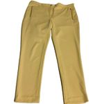 Calvin Klein YELLOW ANKLE LENGTH PONTE KNIT PANTS W/ZIPPER POCKETS (10) Photo 8