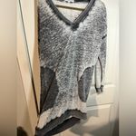 Young Fabulous and Broke  Women's Burnout Pockets V-Neck Sweatshirt Tunic Dress XS Photo 2