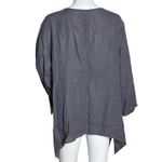La Fixsun Shirt Womens Small Gray‎ Double Layer Top Neutral Minimalist Lagenlook Gray Photo 2