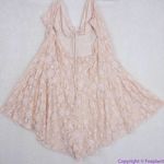 Free People NEW Lexi Strappy Lace Romper, L Photo 5