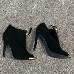 Mossimo Supply Co Black Heeled Boots with Elegant Silhouette Size 9.5 Photo 1