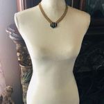 Vintage Diorios Egyptian revival enamel book chain necklace Gold Photo 5