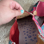 Venus Pink Printed Floral Leather Slip On Loafers Women's Size 41 / US Size 10 Photo 8