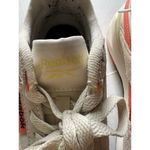 Reebok Women's  Suede Forte Racer Ortholite Sneakers Coral Pink Yellow Cream Sz 8 Photo 5