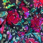 Victoria's Secret Vintage 80s 90s Gold Label Red Floral Full Length Robe Size L Photo 8