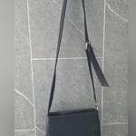 Liz Claiborne  Black Leather Crossbody Purse 9" L 3" W 9" H Photo 5