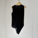 Helmut Lang helmut‎ lang Sleeveless Asymmetrical Top Black Size P (xs) Photo 1