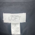 Ann Taylor Loft Black Cotton Blend Trench Coat Belted Womens Size 6 Photo 7