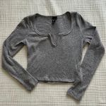 Windsor Long Sleeve Gray Shirt Photo 0
