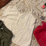 Cloth & Stone White Strappy Back Tank Photo 3