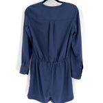 Ralph Lauren Lauren Women's Button Front One Piece Romper Navy Blue Size Small Photo 1