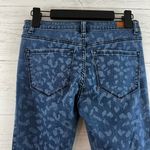 Rebecca Taylor Blue Leopard Print Slim Jeans Size 2 Photo 4