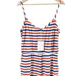 Show Me Your Mumu Rory Red White Blue Striped Terry Cloth Romper NWT Photo 3