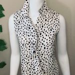 Armani Exchange Off White Polka Dot Blouse New Photo 2