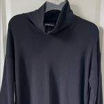 Fifteen Twenty  Black Cowl Neck Hoodie with Zipper Accents Photo 4