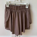 Altar'd State Brown Butterfly Shorts Photo 2