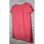 Lilly Pulitzer 100% silk pink embroidered Kathleen shift dress preppy Small. Photo 4
