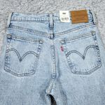 Levi's  Premium Wedgie Straight Jeans Size 26x26 Distressed Destroyed Ripped Blue Photo 3