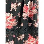 Xxi Women’s  Pink & Black Floral Sleeveless Ruffle Dress Sz M Photo 1