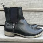 Rocket Dog Black Faux Leather Synthetic Casual Ankle Boots w/ Zipper Elastic Photo 0