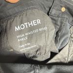 Mother Denim Womens High Waisted Rider Ankle Jeans Size 24 Black Distressed Photo 4