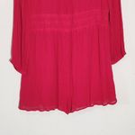 By  Hot Pink Long Sleeve Romper Size Medium Anthropologie Romper Photo 4