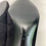 Nine West  Suede black 2” Heels with Gold Jewel Embellishment 11‎ New Photo 10