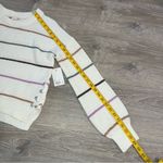 SO  Side Lace-Up Sweater Beige Stripe Size XS Photo 6