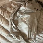 Michael Kors  Quilted Puffer Coat Size Large Gray Mid Length Packable Jacket Photo 8