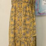 For Love & Lemons Gold Tan Midi Sundress Casual Photo 0