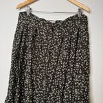 ASOS Olive Green Ditsy Floral Midi Skirt Photo 2