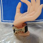 Designer black and gold horse bangle. Price for one. Photo 10