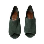 Schutz Green Suede D’Orsay Peep Toe Pumps 6B Women’s High Heel Classic Elegant Photo 1