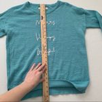 Loft Merry Happy Bright Blue Mohair Blend Sweater Photo 4